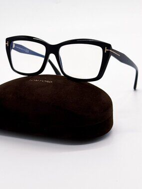 New Tom Ford TF6065 001 Black Cat Eye Women Eyeglasses Authentic